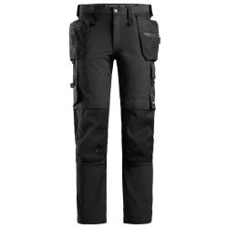 Full stretch broek '6271' met holsterzakken (Zwart)