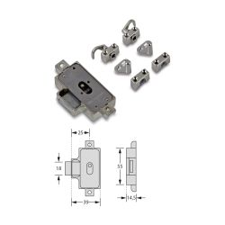 Draaistangenslot set