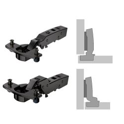 Scharnier 'Sensys 8631i' - TH58, openingshoek 95° (Obsidiaan zwart)