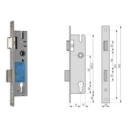 Smaldeurcilinderslot 'KFV 28'