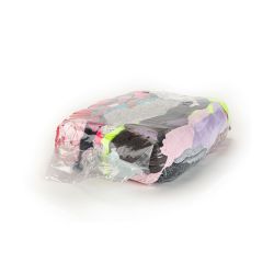 Gekleurde poetslappen 'Interlock' (10 kg)