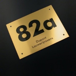 huisnummer aluminium