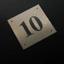 huisnummer inox